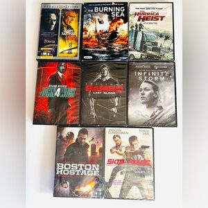 DVD action movies lot of 8
